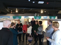 Hämeenlinnan Skogster-museon näyttelyssä: "Tubi - unohdettu keuhkotauti", 3.3.2018. 