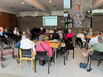 Kuopion tapaamispäivä 11.9.2024.
Sirpa Kähkösen vaikuttava luento äiti-lapsi teemasta Alavan seurakuntatalossa. Kuopion tapaamiseeen osallistui 30 henkilöä (25 jäsentä ja 5 avecia).
