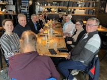 Tampere 3.5.-25. Päivän päätteeksi yhdistys tarjosi pizzat Sitko Pizza & Barissa.